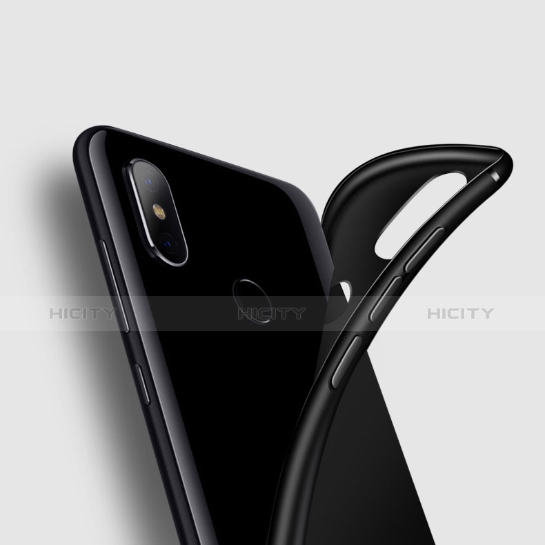 Silikon Hülle Handyhülle Ultra Dünn Schutzhülle S06 für Xiaomi Mi 8 Schwarz