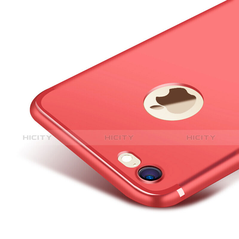 Silikon Hülle Handyhülle Ultra Dünn Schutzhülle S07 für Apple iPhone 7 Rot