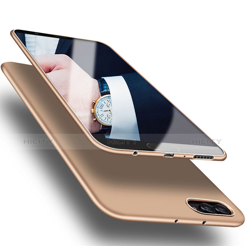 Silikon Hülle Handyhülle Ultra Dünn Schutzhülle S07 für Huawei Honor V10 Gold