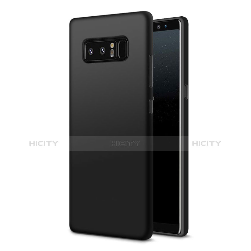 Silikon Hülle Handyhülle Ultra Dünn Schutzhülle S07 für Samsung Galaxy Note 8 Duos N950F Schwarz