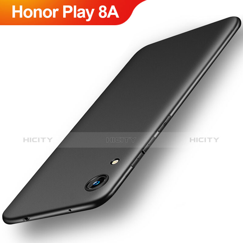 Silikon Hülle Handyhülle Ultra Dünn Schutzhülle S09 für Huawei Honor Play 8A Schwarz Plus