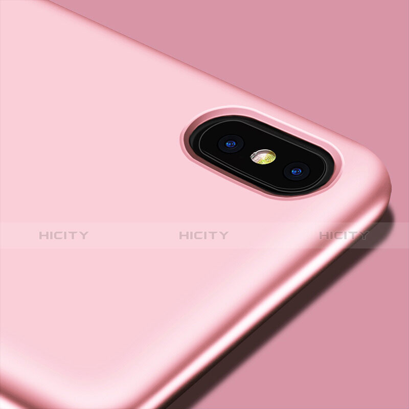 Silikon Hülle Handyhülle Ultra Dünn Schutzhülle S16 für Apple iPhone X Rosa