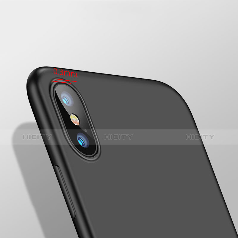 Silikon Hülle Handyhülle Ultra Dünn Schutzhülle Silikon für Apple iPhone X Schwarz