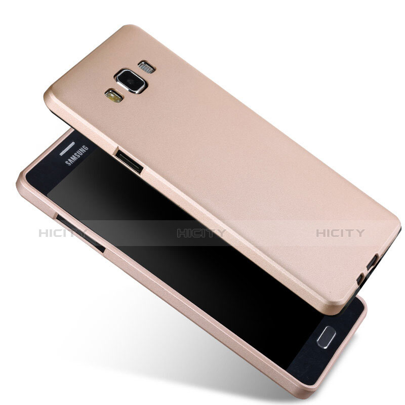 Silikon Hülle Handyhülle Ultra Dünn Schutzhülle Silikon für Samsung Galaxy A7 SM-A700 Gold