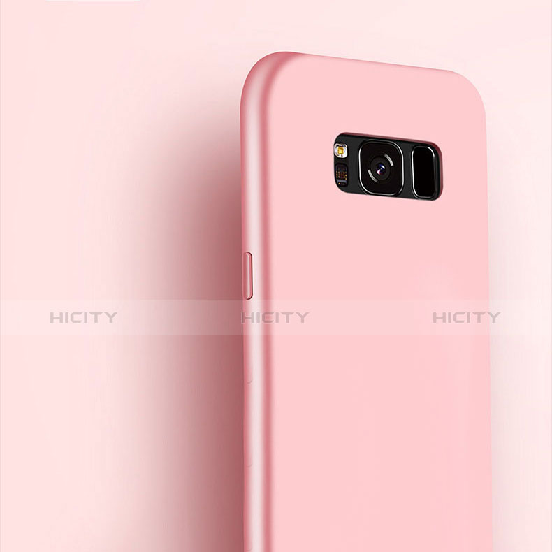 Silikon Hülle Handyhülle Ultra Dünn Schutzhülle Silikon für Samsung Galaxy S8 Plus Rosa