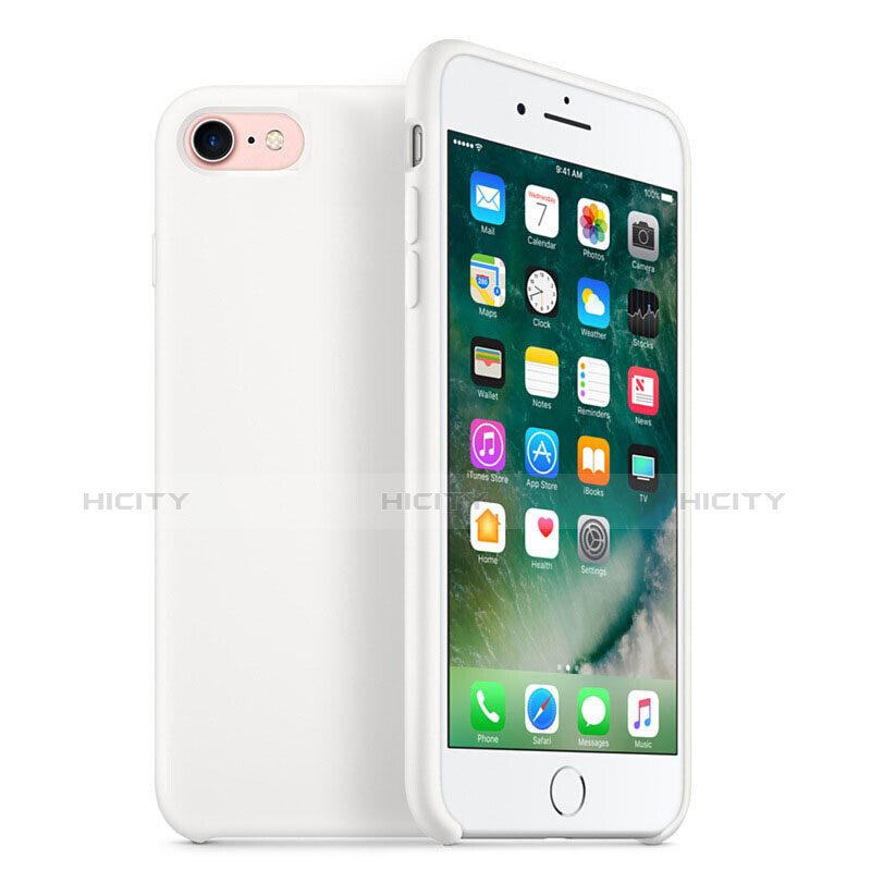 Silikon Hülle Handyhülle Ultra Dünn Schutzhülle Silikon H07 für Apple iPhone 6 Plus Weiß