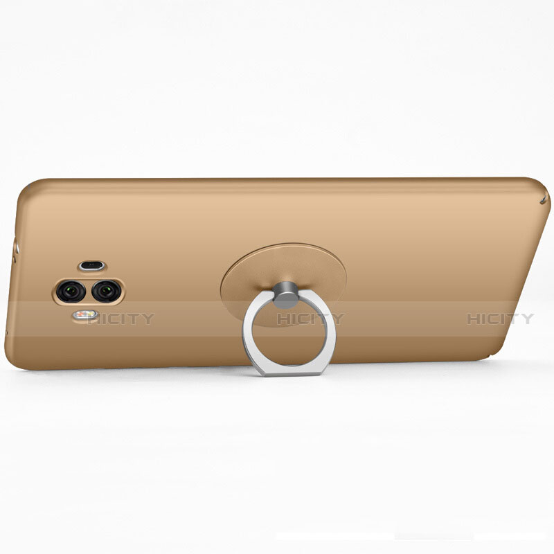 Silikon Hülle Handyhülle Ultra Dünn Schutzhülle Silikon mit Fingerring Ständer für Huawei Mate 10 Gold