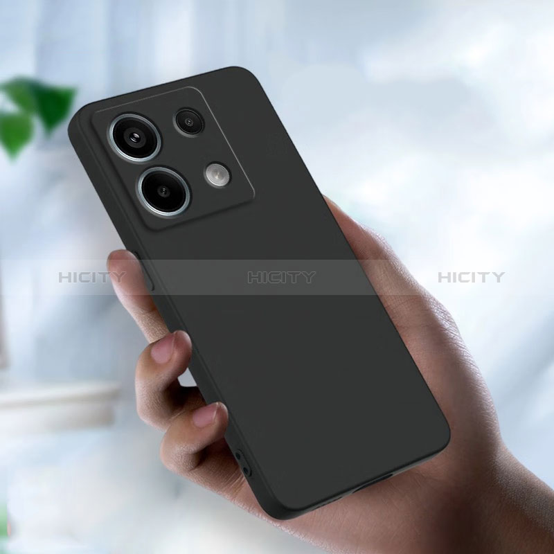 Silikon Hülle Handyhülle Ultra Dünn Schutzhülle T01 für Xiaomi Redmi Note 13 Pro 5G Schwarz