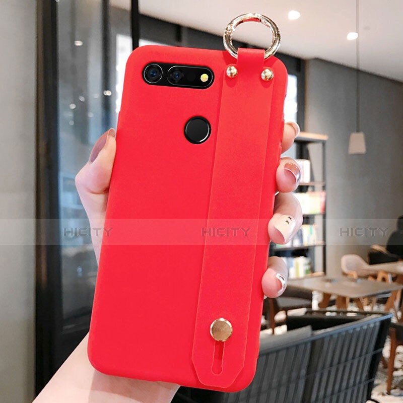 Silikon Hülle Handyhülle Ultra Dünn Schutzhülle Tasche C01 für Huawei Honor V20 Rot