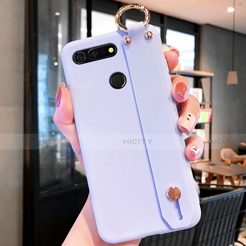 Silikon Hülle Handyhülle Ultra Dünn Schutzhülle Tasche C01 für Huawei Honor View 20 Violett