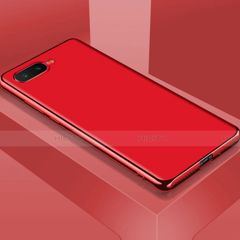 Silikon Hülle Handyhülle Ultra Dünn Schutzhülle Tasche C01 für Oppo K1 Rot