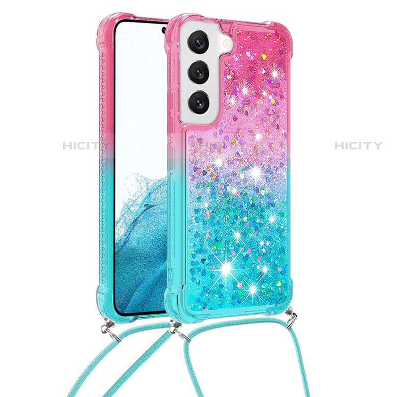 Silikon Hülle Handyhülle Ultra Dünn Schutzhülle Tasche Durchsichtig Farbverlauf Y01B für Samsung Galaxy S21 5G groß