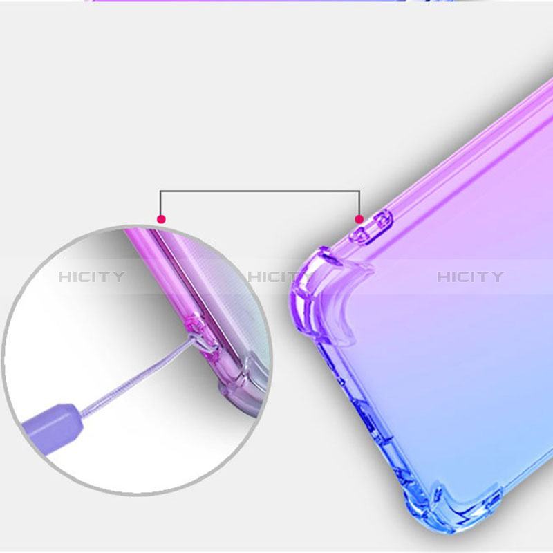 Silikon Hülle Handyhülle Ultra Dünn Schutzhülle Tasche Durchsichtig Transparent Farbverlauf für OnePlus 9RT 5G