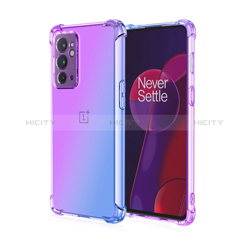 Silikon Hülle Handyhülle Ultra Dünn Schutzhülle Tasche Durchsichtig Transparent Farbverlauf für OnePlus 9RT 5G