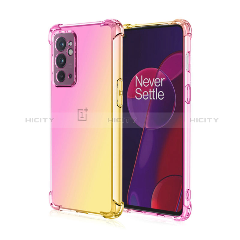 Silikon Hülle Handyhülle Ultra Dünn Schutzhülle Tasche Durchsichtig Transparent Farbverlauf für OnePlus 9RT 5G