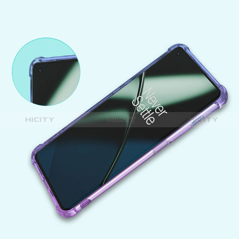 Silikon Hülle Handyhülle Ultra Dünn Schutzhülle Tasche Durchsichtig Transparent Farbverlauf für OnePlus Ace 2 Pro 5G