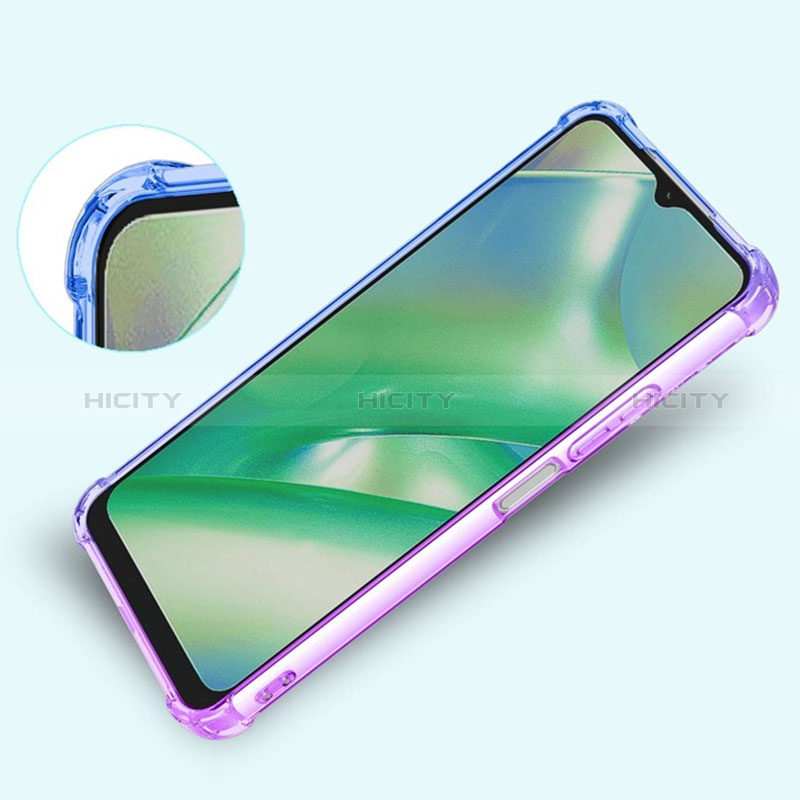 Silikon Hülle Handyhülle Ultra Dünn Schutzhülle Tasche Durchsichtig Transparent Farbverlauf für Realme 10S 5G