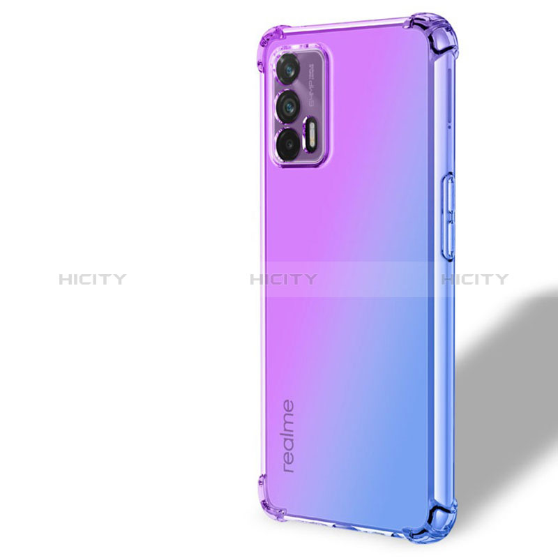 Silikon Hülle Handyhülle Ultra Dünn Schutzhülle Tasche Durchsichtig Transparent Farbverlauf für Realme GT Neo 2T 5G groß