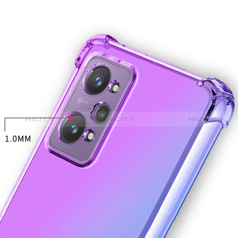 Silikon Hülle Handyhülle Ultra Dünn Schutzhülle Tasche Durchsichtig Transparent Farbverlauf für Realme Q5 Pro 5G