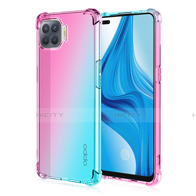 Silikon Hülle Handyhülle Ultra Dünn Schutzhülle Tasche Durchsichtig Transparent Farbverlauf G01 für Oppo A93