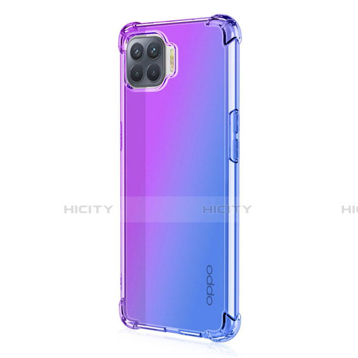 Silikon Hülle Handyhülle Ultra Dünn Schutzhülle Tasche Durchsichtig Transparent Farbverlauf G01 für Oppo F17 Pro groß