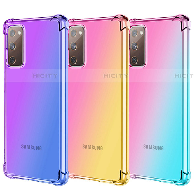 Silikon Hülle Handyhülle Ultra Dünn Schutzhülle Tasche Durchsichtig Transparent Farbverlauf G01 für Samsung Galaxy S20 FE (2022) 5G groß