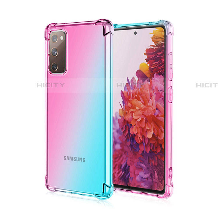 Silikon Hülle Handyhülle Ultra Dünn Schutzhülle Tasche Durchsichtig Transparent Farbverlauf G01 für Samsung Galaxy S20 FE (2022) 5G