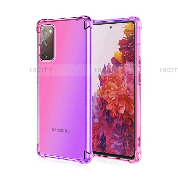 Silikon Hülle Handyhülle Ultra Dünn Schutzhülle Tasche Durchsichtig Transparent Farbverlauf G01 für Samsung Galaxy S20 FE (2022) 5G