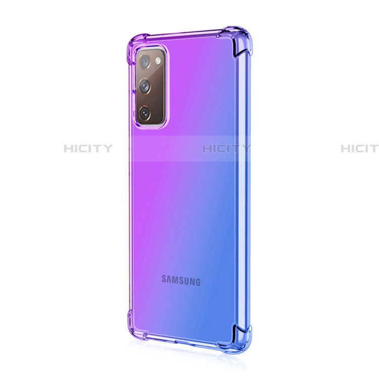 Silikon Hülle Handyhülle Ultra Dünn Schutzhülle Tasche Durchsichtig Transparent Farbverlauf G01 für Samsung Galaxy S20 FE 4G