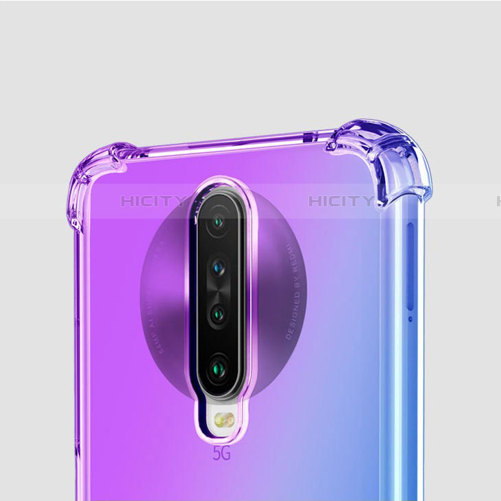 Silikon Hülle Handyhülle Ultra Dünn Schutzhülle Tasche Durchsichtig Transparent Farbverlauf G01 für Xiaomi Redmi K30 4G