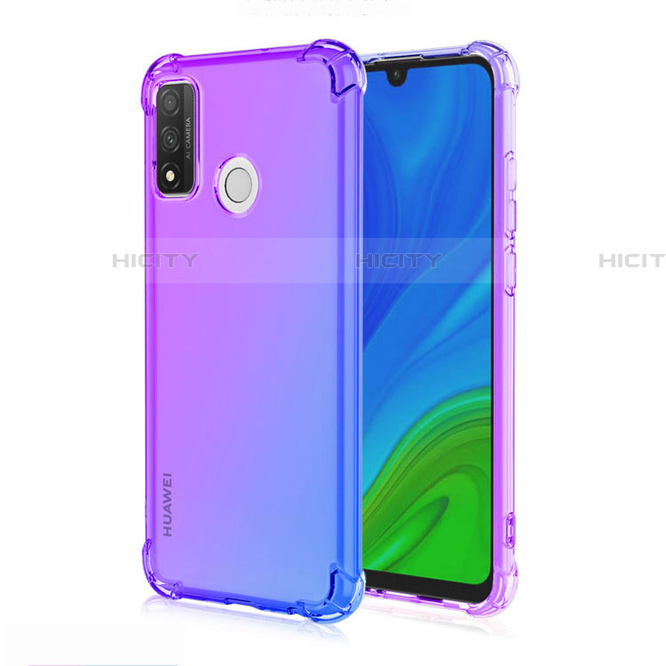 Silikon Hülle Handyhülle Ultra Dünn Schutzhülle Tasche Durchsichtig Transparent Farbverlauf H01 für Huawei Nova Lite 3 Plus Blau Plus
