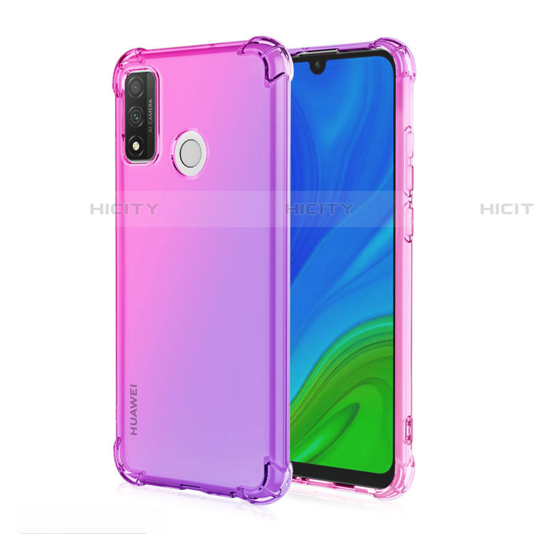Silikon Hülle Handyhülle Ultra Dünn Schutzhülle Tasche Durchsichtig Transparent Farbverlauf H01 für Huawei Nova Lite 3 Plus Rosa