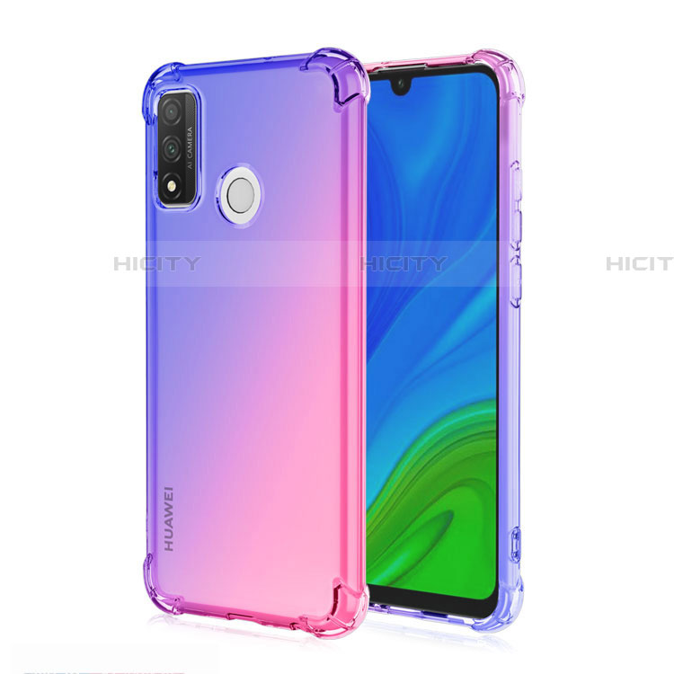 Silikon Hülle Handyhülle Ultra Dünn Schutzhülle Tasche Durchsichtig Transparent Farbverlauf H01 für Huawei Nova Lite 3 Plus Violett Plus
