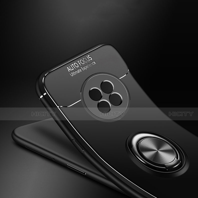 Silikon Hülle Handyhülle Ultra Dünn Schutzhülle Tasche Flexible mit Magnetisch Fingerring Ständer für Huawei Enjoy 20 Plus 5G