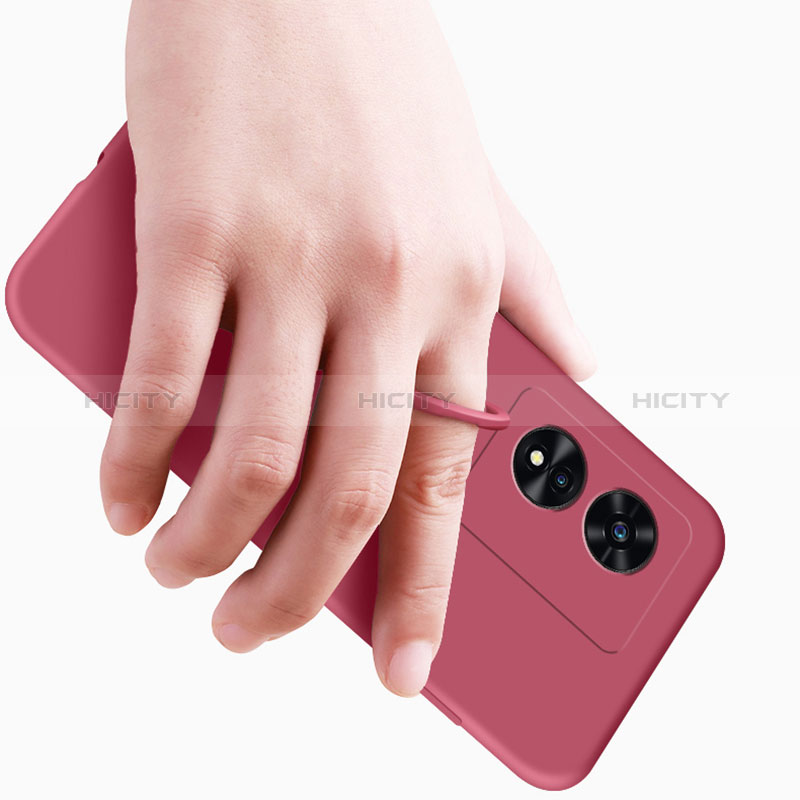 Silikon Hülle Handyhülle Ultra Dünn Schutzhülle Tasche Flexible mit Magnetisch Fingerring Ständer für Oppo A1 5G