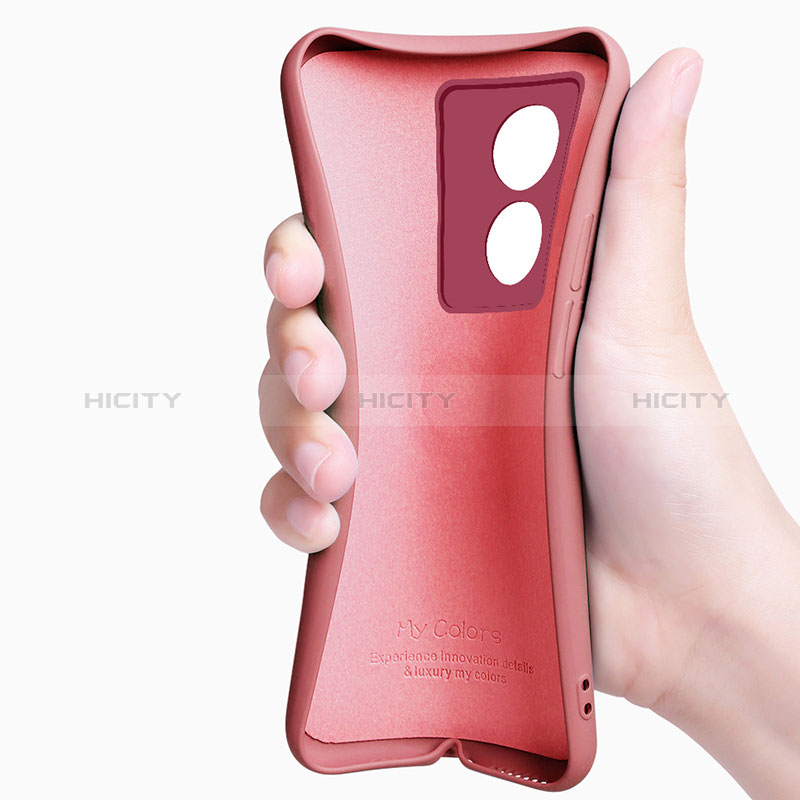 Silikon Hülle Handyhülle Ultra Dünn Schutzhülle Tasche Flexible mit Magnetisch Fingerring Ständer für Oppo A58x 5G groß