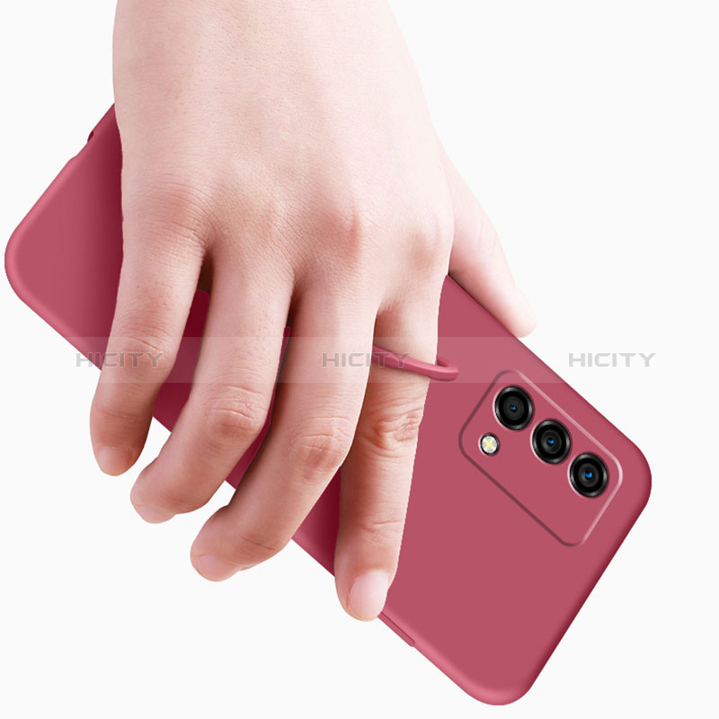 Silikon Hülle Handyhülle Ultra Dünn Schutzhülle Tasche Flexible mit Magnetisch Fingerring Ständer für Oppo K9 5G groß