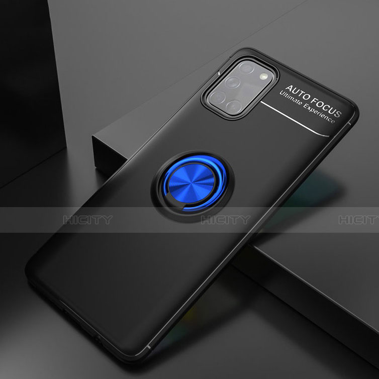 Silikon Hülle Handyhülle Ultra Dünn Schutzhülle Tasche Flexible mit Magnetisch Fingerring Ständer für Samsung Galaxy A31