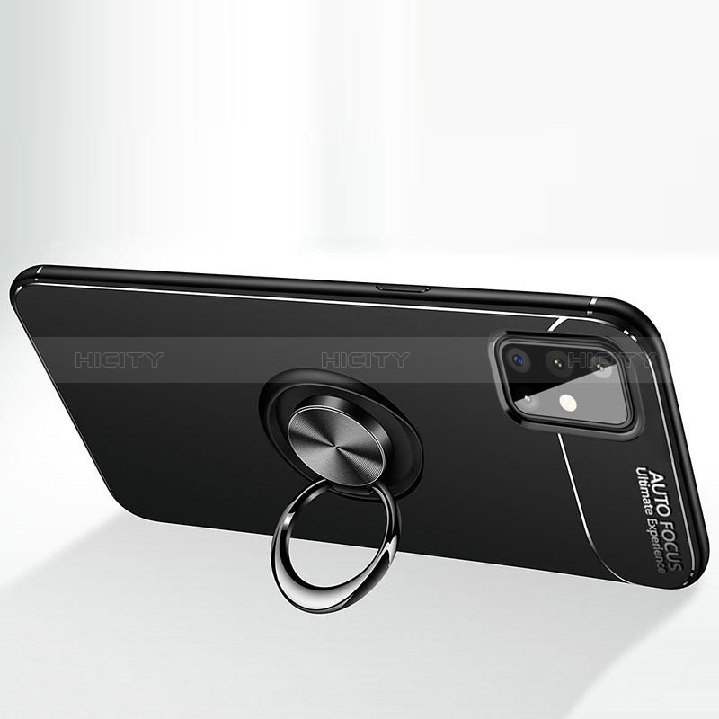 Silikon Hülle Handyhülle Ultra Dünn Schutzhülle Tasche Flexible mit Magnetisch Fingerring Ständer für Samsung Galaxy M40S