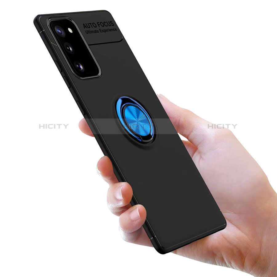 Silikon Hülle Handyhülle Ultra Dünn Schutzhülle Tasche Flexible mit Magnetisch Fingerring Ständer für Samsung Galaxy S20 FE 4G