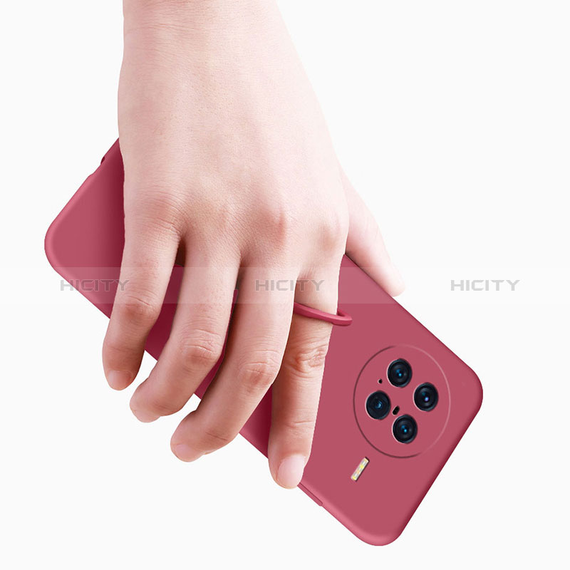 Silikon Hülle Handyhülle Ultra Dünn Schutzhülle Tasche Flexible mit Magnetisch Fingerring Ständer S01 für Vivo X Note groß