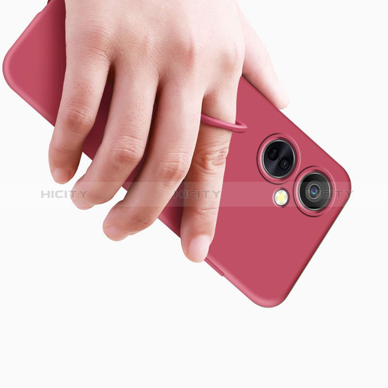 Silikon Hülle Handyhülle Ultra Dünn Schutzhülle Tasche Flexible mit Magnetisch Fingerring Ständer S02 für OnePlus Nord CE 3 5G groß