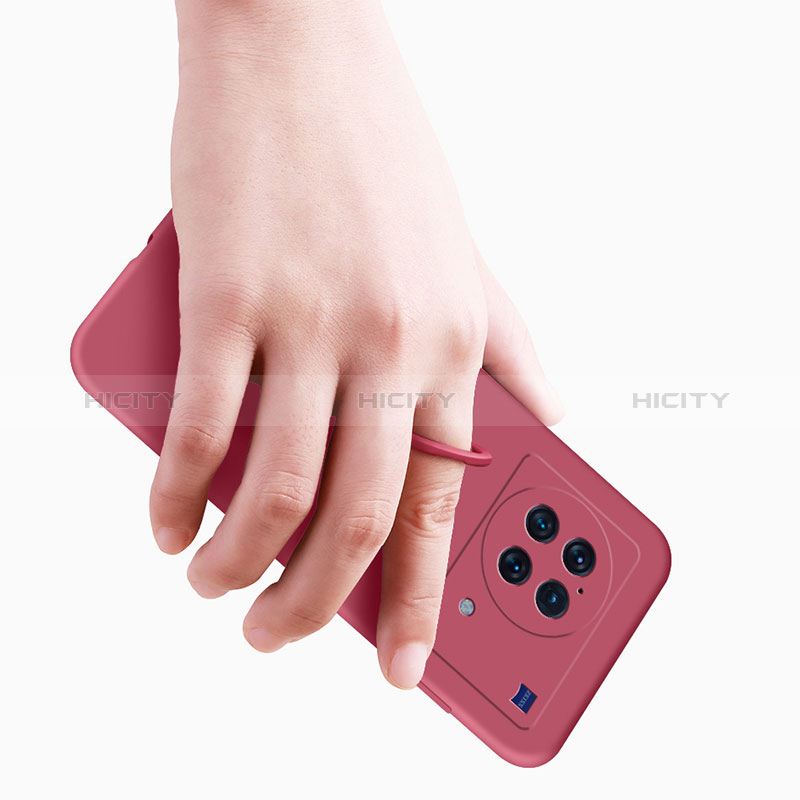 Silikon Hülle Handyhülle Ultra Dünn Schutzhülle Tasche Flexible mit Magnetisch Fingerring Ständer S02 für Vivo X Note groß