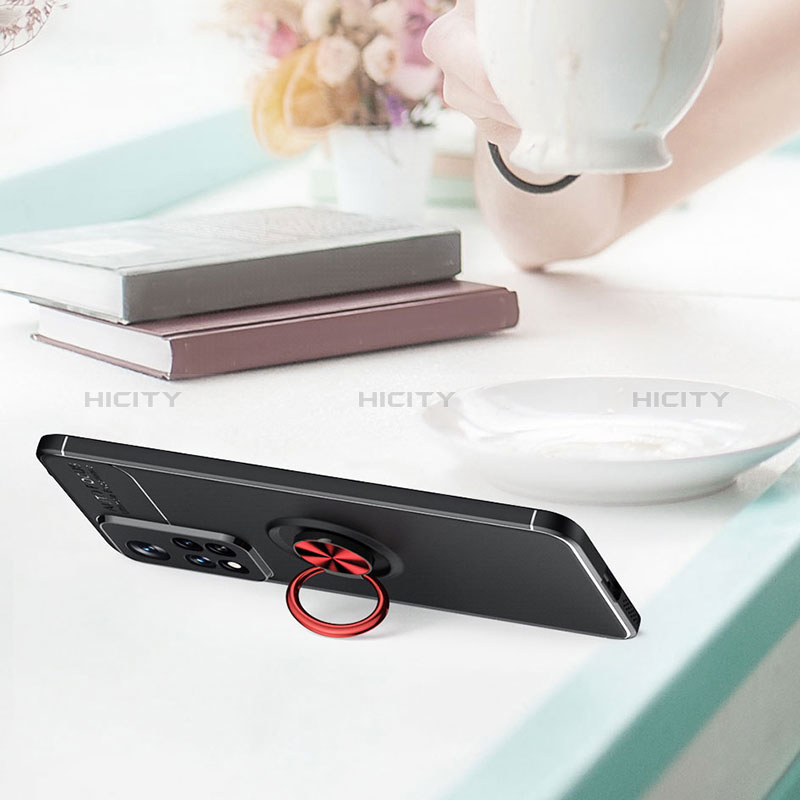 Silikon Hülle Handyhülle Ultra Dünn Schutzhülle Tasche Flexible mit Magnetisch Fingerring Ständer SD1 für Xiaomi Mi 11i 5G (2022) groß