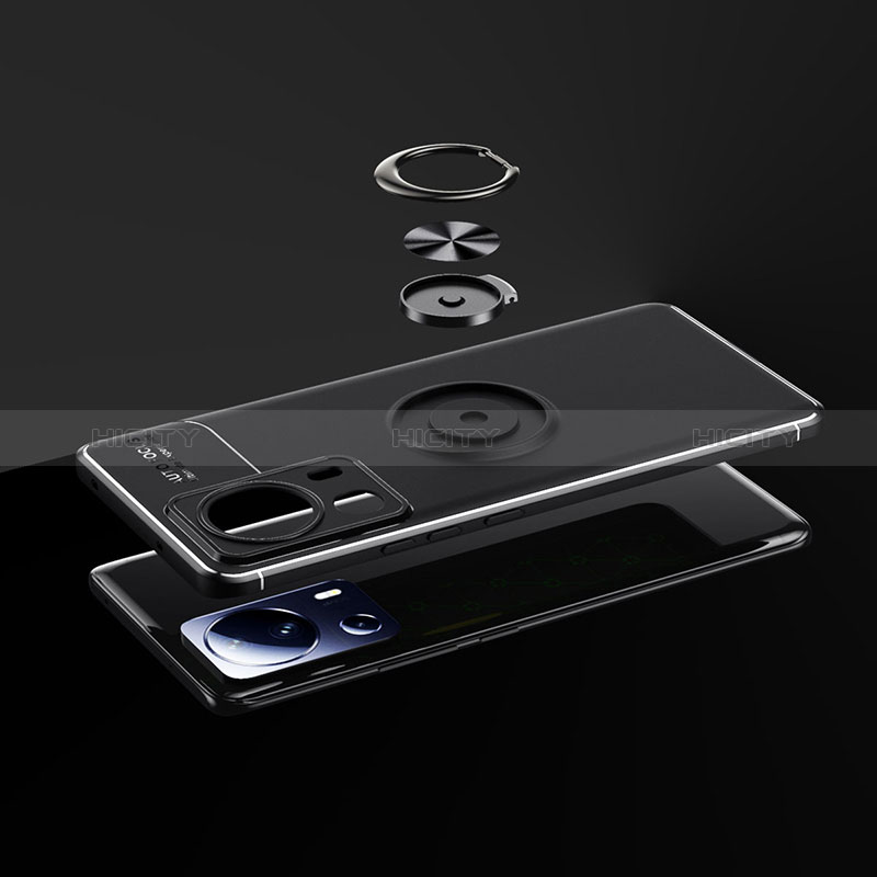 Silikon Hülle Handyhülle Ultra Dünn Schutzhülle Tasche Flexible mit Magnetisch Fingerring Ständer SD1 für Xiaomi Mi 12 Lite NE 5G