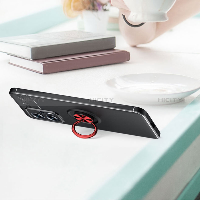 Silikon Hülle Handyhülle Ultra Dünn Schutzhülle Tasche Flexible mit Magnetisch Fingerring Ständer SD1 für Xiaomi Poco X4 GT 5G
