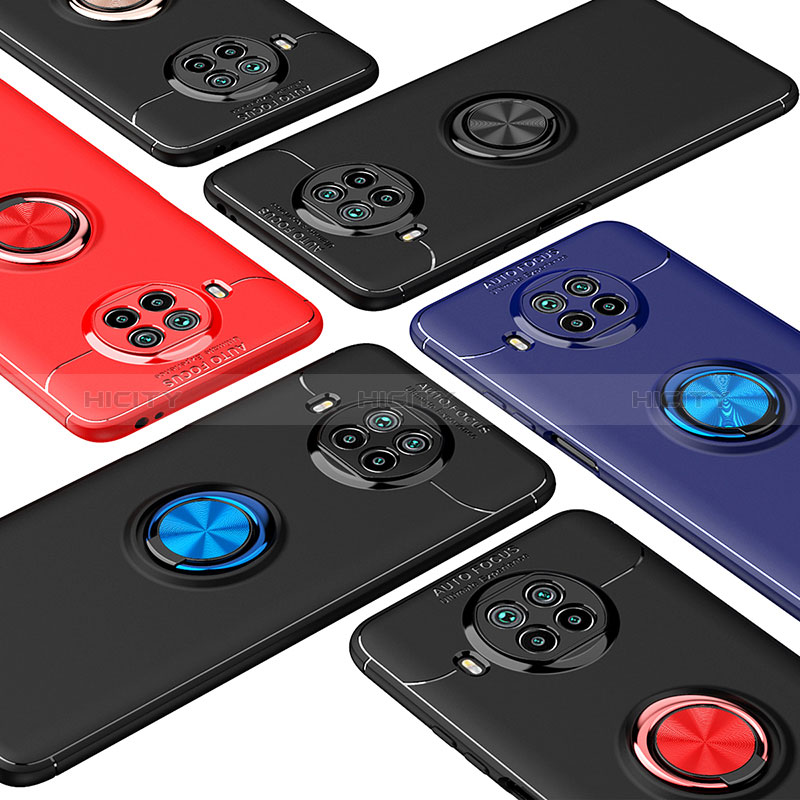 Silikon Hülle Handyhülle Ultra Dünn Schutzhülle Tasche Flexible mit Magnetisch Fingerring Ständer SD2 für Xiaomi Mi 10i 5G