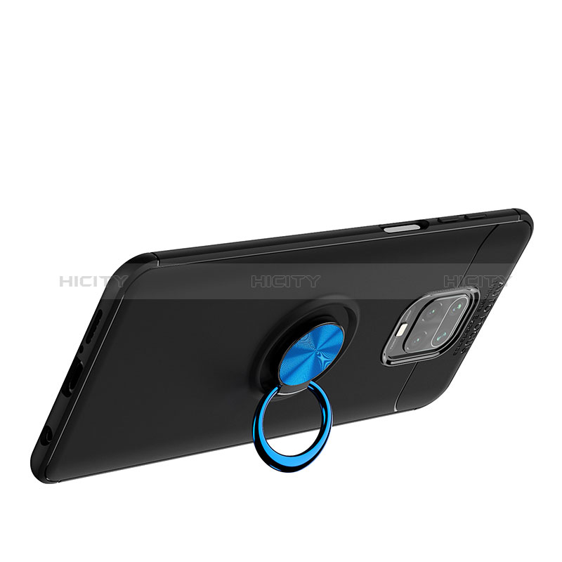 Silikon Hülle Handyhülle Ultra Dünn Schutzhülle Tasche Flexible mit Magnetisch Fingerring Ständer SD2 für Xiaomi Redmi Note 9 Pro Max groß