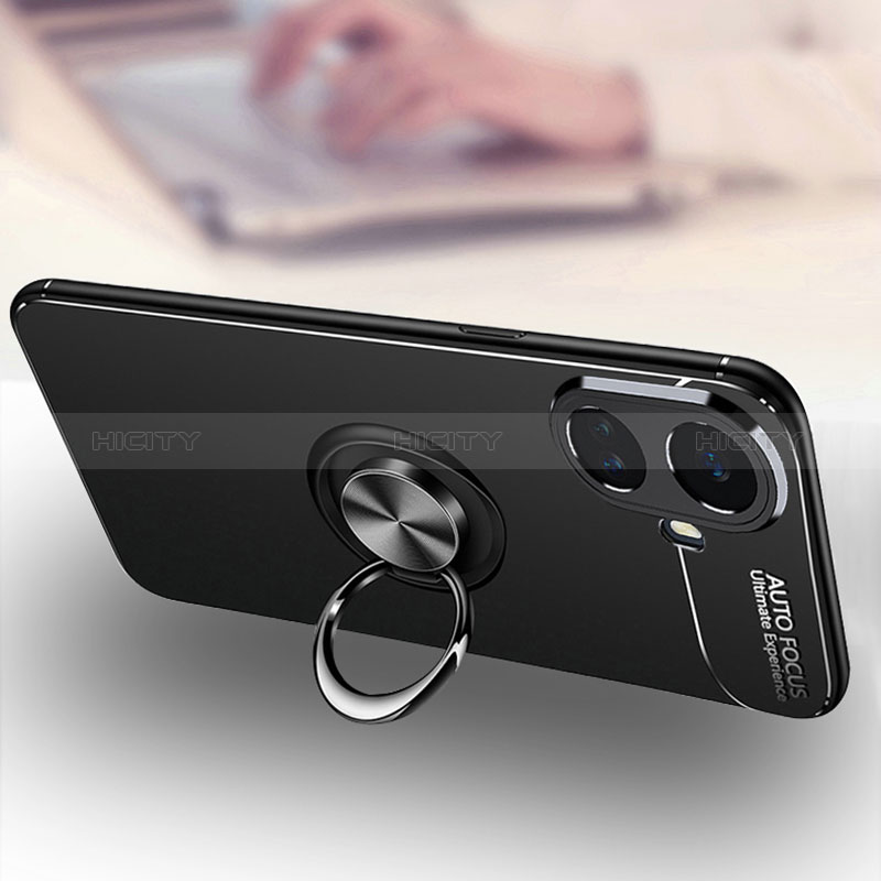 Silikon Hülle Handyhülle Ultra Dünn Schutzhülle Tasche Flexible mit Magnetisch Fingerring Ständer SD3 für Realme 10 Pro+ Plus 5G