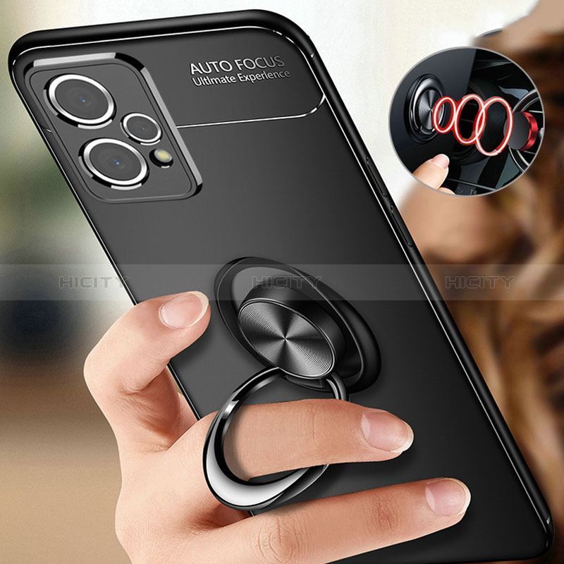 Silikon Hülle Handyhülle Ultra Dünn Schutzhülle Tasche Flexible mit Magnetisch Fingerring Ständer SD3 für Realme 9 Pro 5G groß